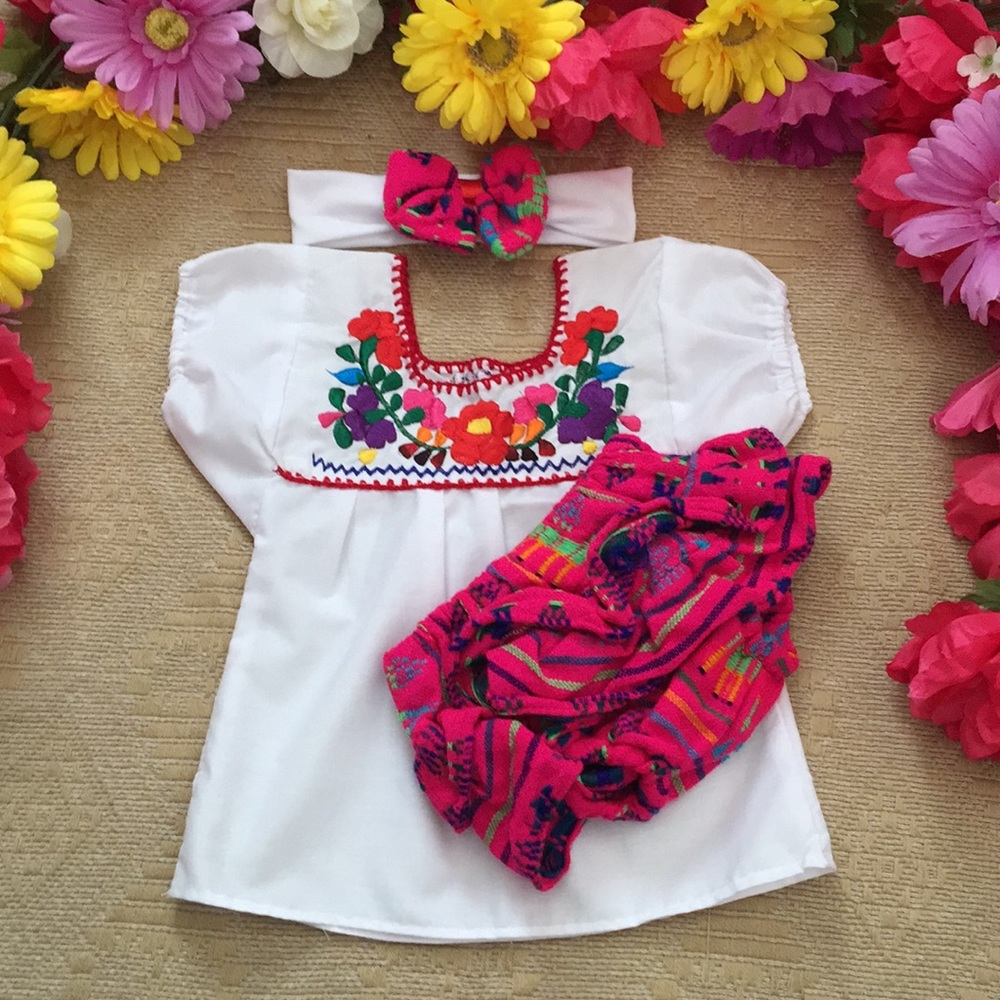 Size 12-18 months baby Mexican outfit